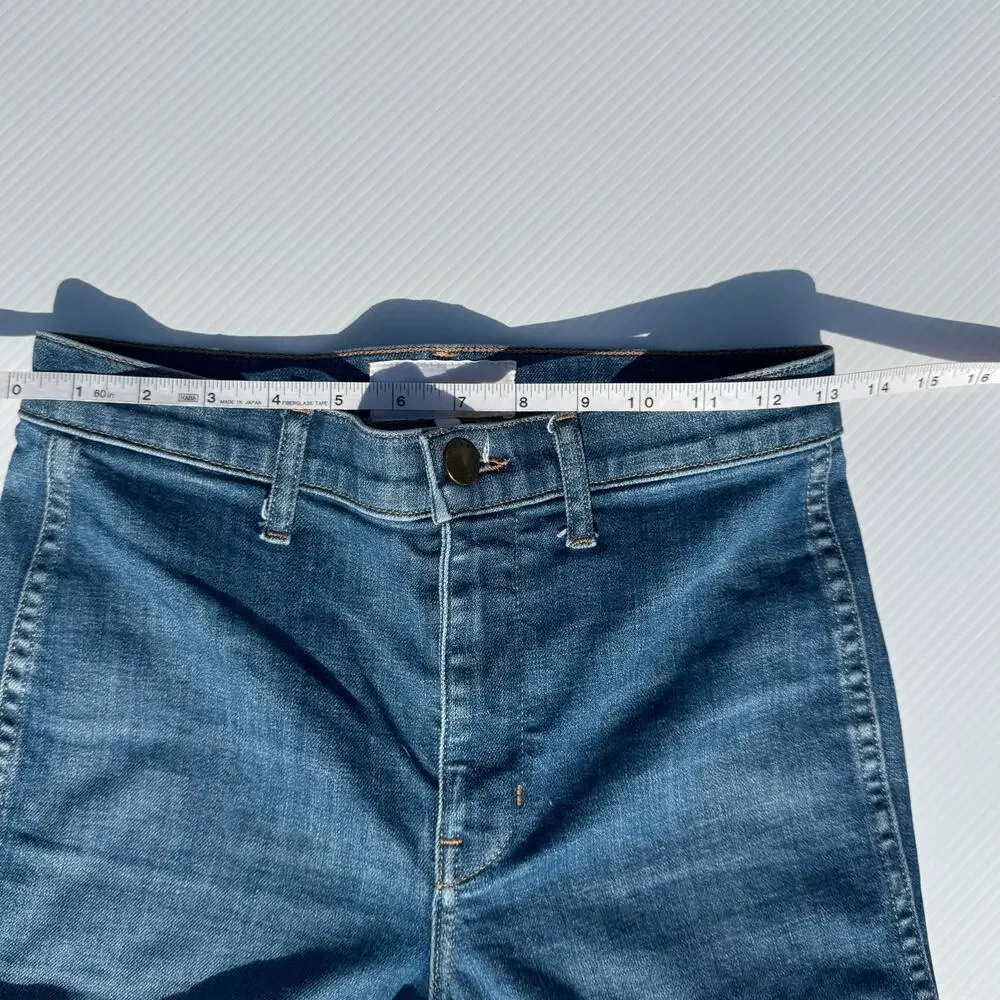 The Great. Sea Wide Leg High Rise Crop Jeans Women’s 26 Retro Boho Coastal Euro - Picture 8 of 15